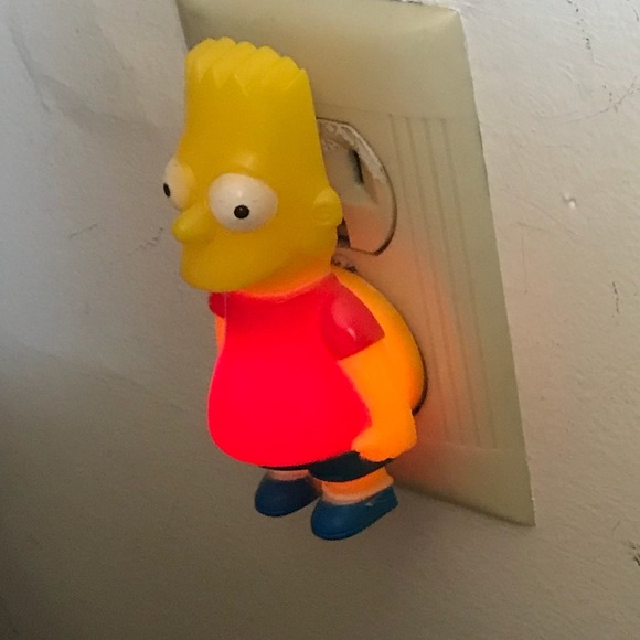 Rare 1990 BART Simpson Night Light bundle - Picture 4 of 8